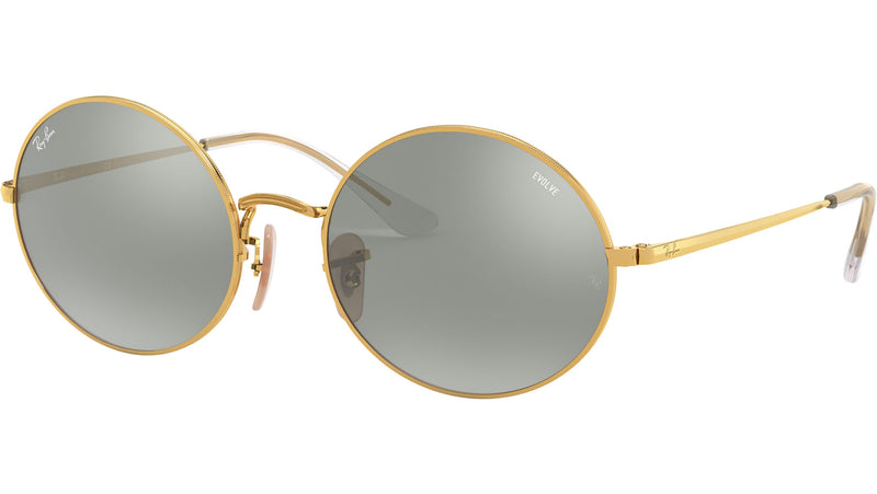 Oval RB1970 Mirror Evolve gold gray blue