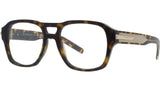 GV One Havana Geometric Eyeglasses
