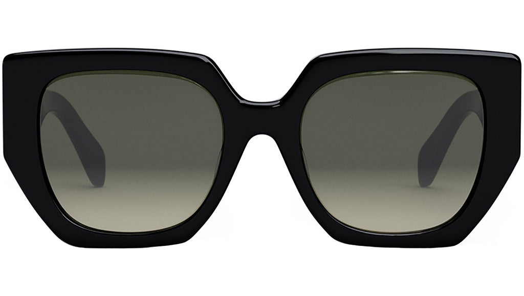 Celine CL40241F 55 Blue & Black Shiny Sunglasses